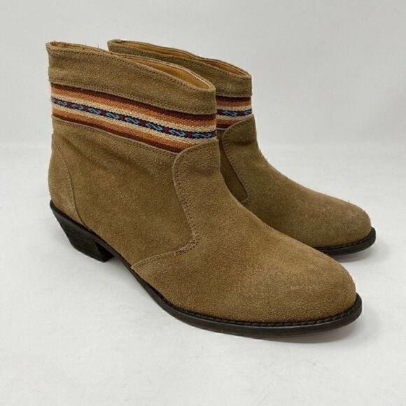 Fortress Of Inca Boots Size 7 Ankle Aztec Print - Picture 1 of 9